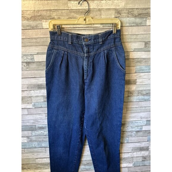 Vintage Levis Tapered Jeans Women’s Size 14 High Rise Pleated Front Made in USA - Picture 7 of 16